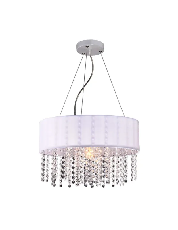 Ograniczona ilość Light Prestige Madryt wisząca biała E27 biały LP-81458/1P WH kolory-swiatla.pl