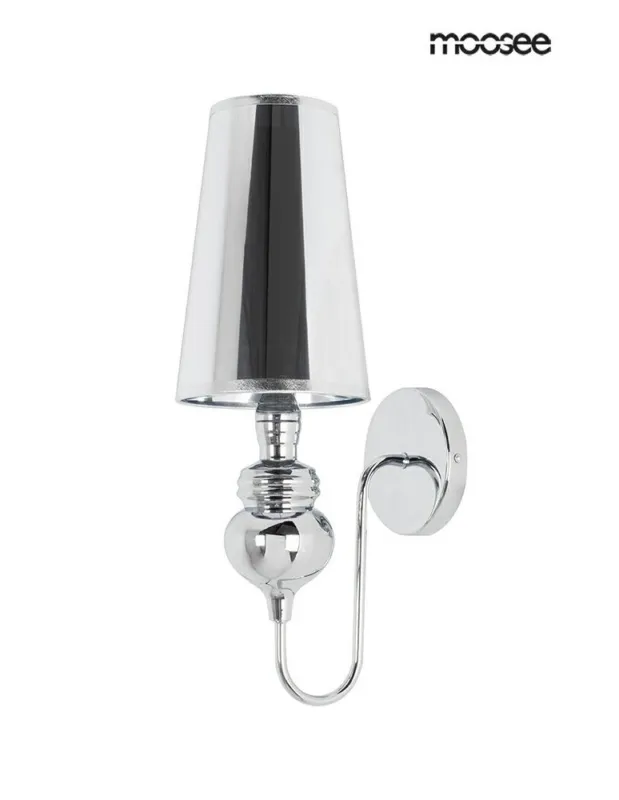 Moosee MOOSEE lampa ścienna QUEEN 15 srebrna (MSE010100226) Do wyczerpania zapasów
