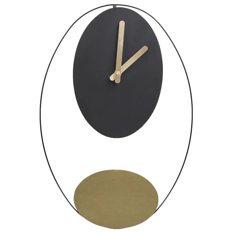 Ograniczona ilość Zegar ścienny MANIGOD 32 cm Metal Czarny -