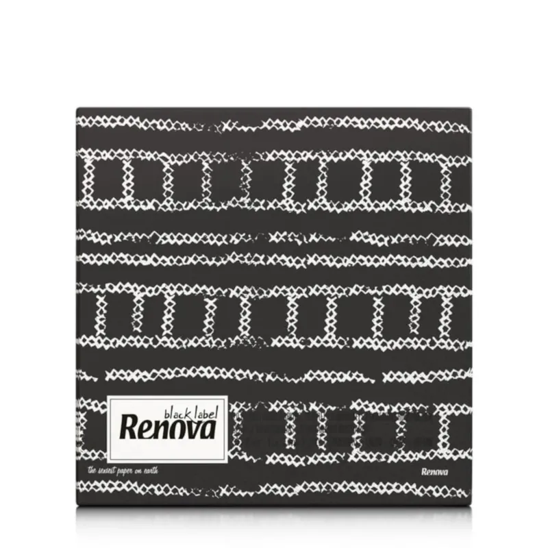 Super okazja Serwetki papierowe Renova Tread czarne 33x33 20 szt -