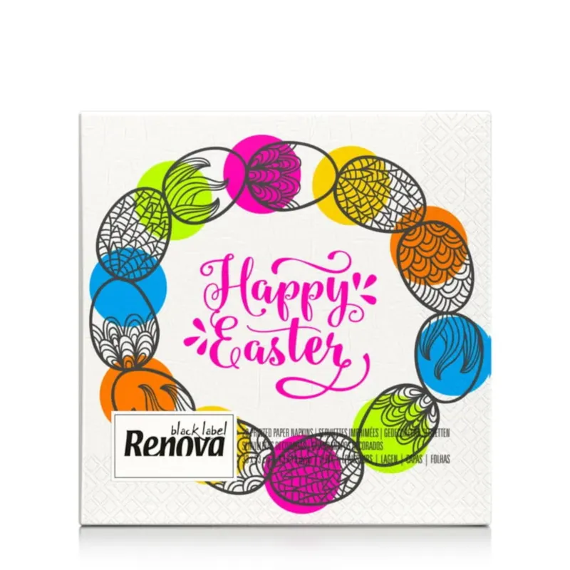 Ograniczona ilość Serwetki papierowe Renova Happy Easter 20 szt -
