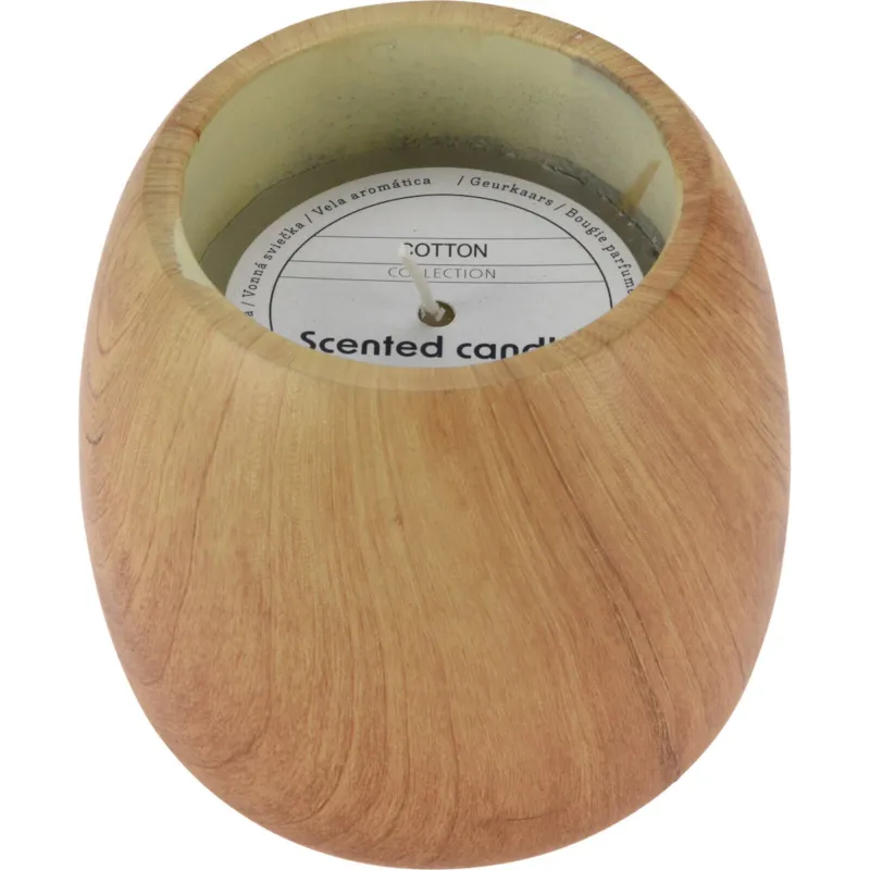 Świeca zapachowa z cementowej osłonce, zapach bawełny, Ø 11,8 cm - Cena promocyjna