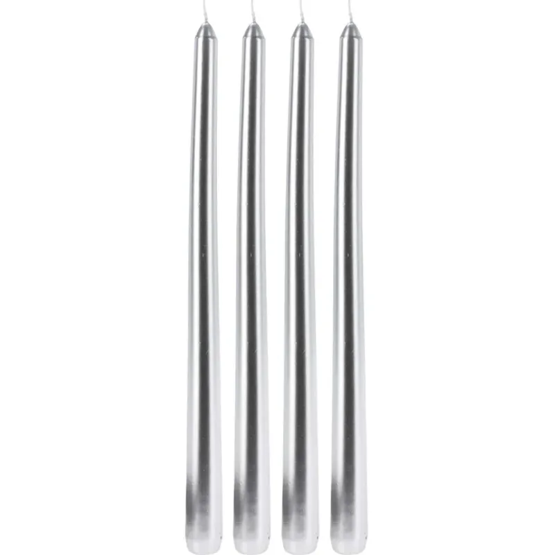 Metaliczne świece stołowe, 30 cm - Taniej