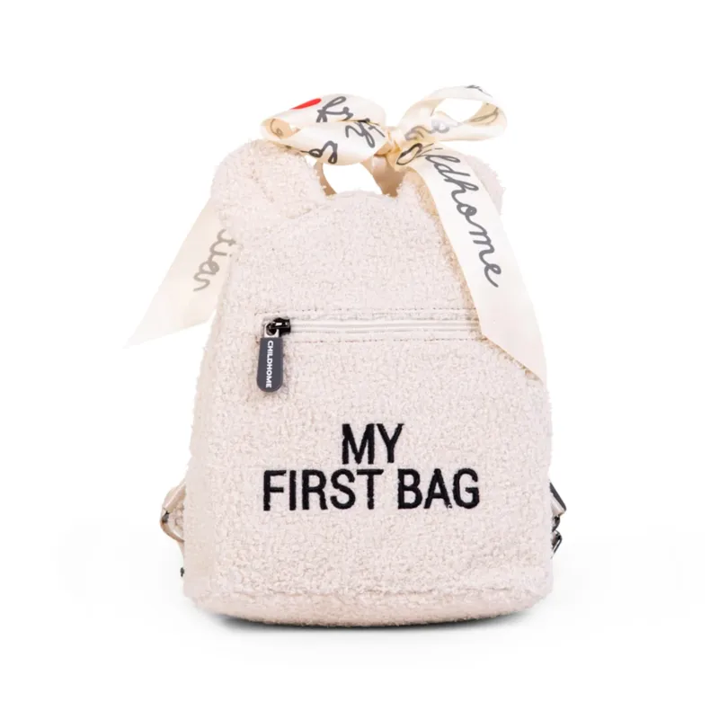 Dostępne od ręki Childhome Plecak dziecięcy My First Bag Teddy Bear White -