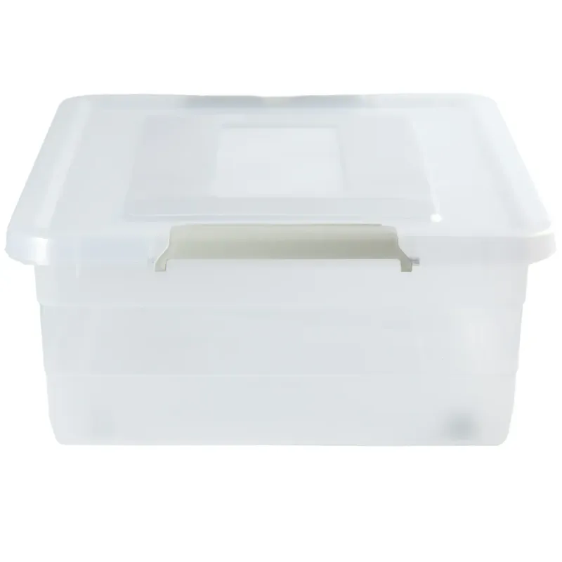 Ograniczona ilość Pojemnik Plastikowy Pudełko Plastikowe Z Pokrywką Na Kółkach Pudło Box 28L -