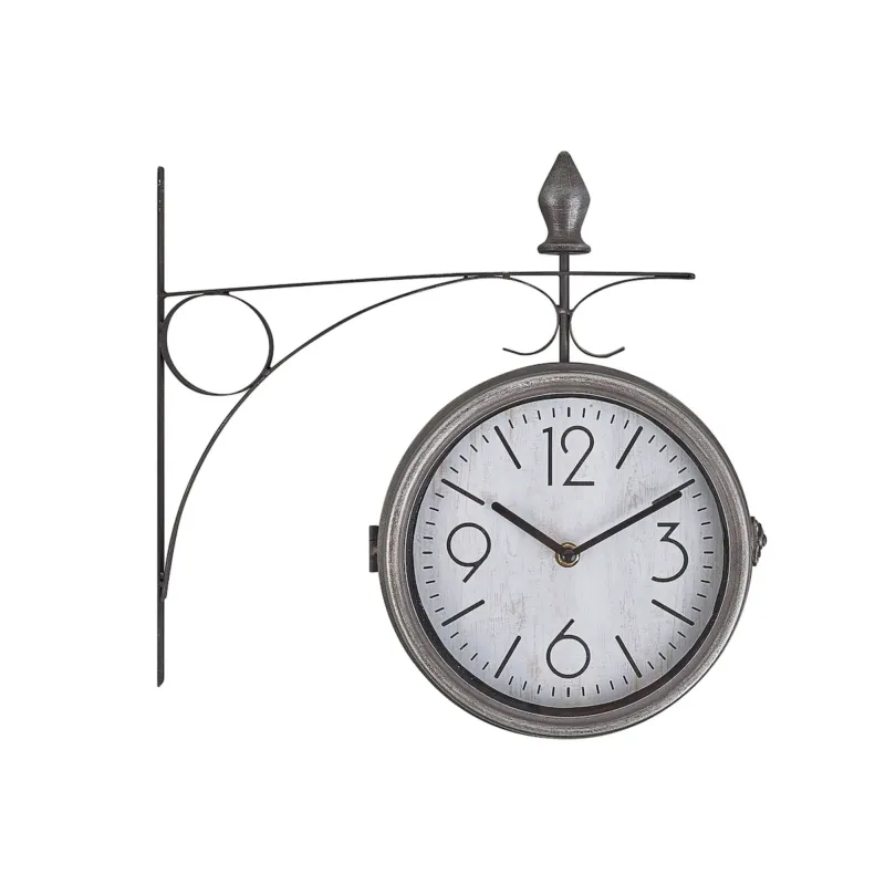 Zegar ścienny ROMONT 34 cm Metal Srebrny - Tylko dziś
