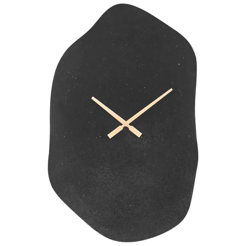 Zegar ścienny GANGES 50 cm Metal Czarny - Nowość