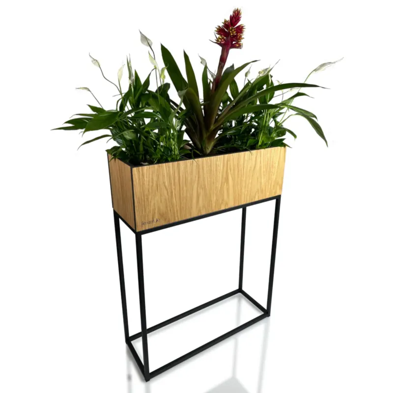Ekspresowa dostawa Kwietnik loftowy FIORINO dąb 62x22x80 cm -