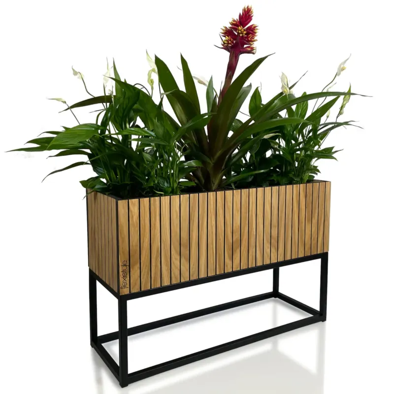 Dostępne od ręki Kwietnik loftowy FIORINO lamele 62x22x40 cm -