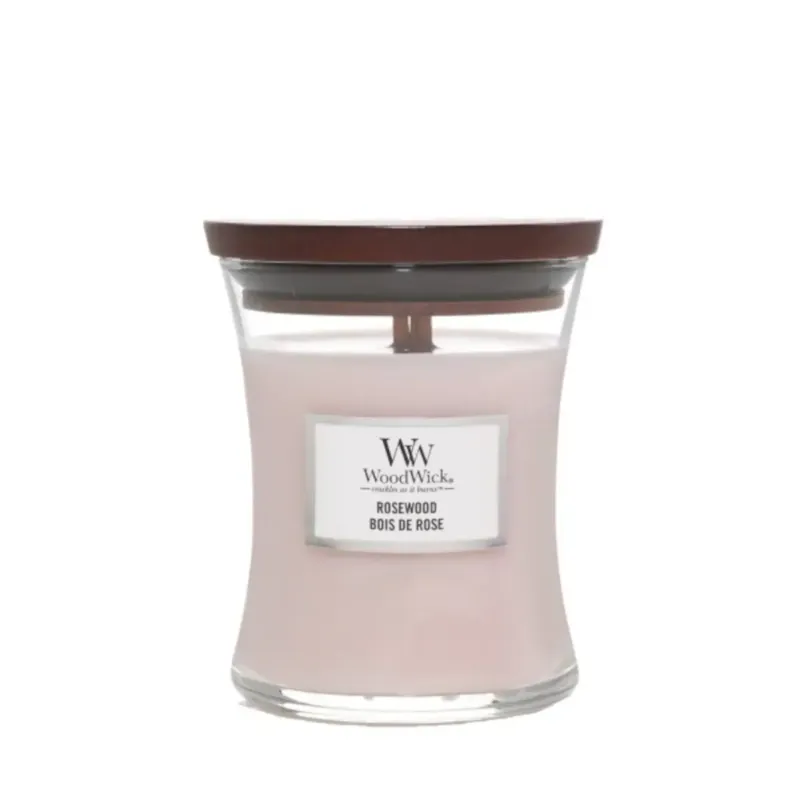 Bezpieczna płatność WoodWick świeca średnia ROSEWOOD -