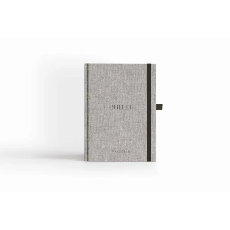 Niska cena Notes w kropki - Silver Linen -