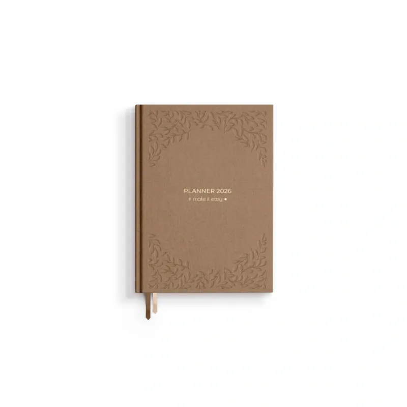 Dodaj do koszyka Planner dzienny 2026 – Cappuccino -