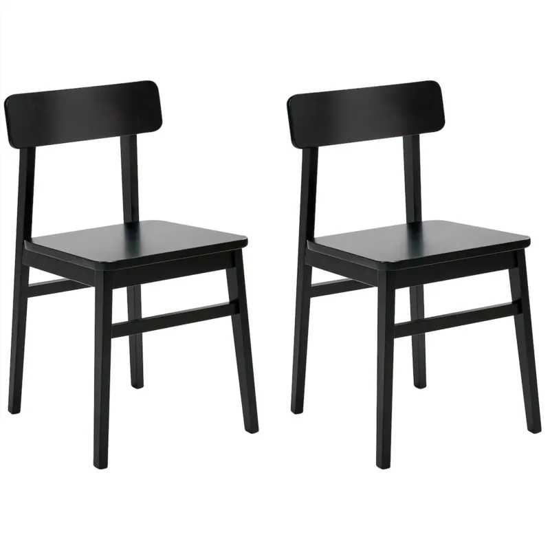 Oferta Zestaw 2 krzeseł do jadalni GORRE Drewno Czarny -