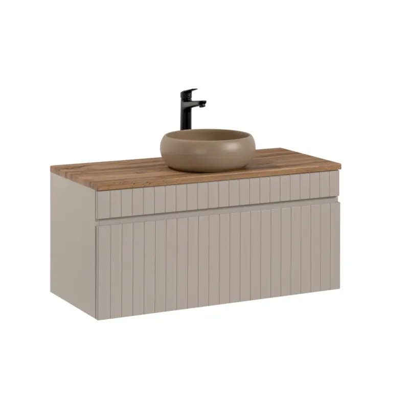Zestaw meblowy 100cm z blatem i umywalką nablatową Wiki SET - ICC B 100 CM WIKI-MC - Ograniczona ilość