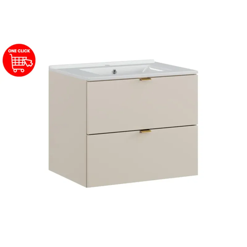 Zestaw Szafka łazienkowa 60 cm kaszmir z umywalką Comad Dalia Cashmere - Nie przegap