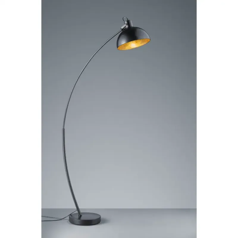 Ograniczona ilość Podłogowa lampa salonowa Recife R46041032 czarna kopuła metalowa -
