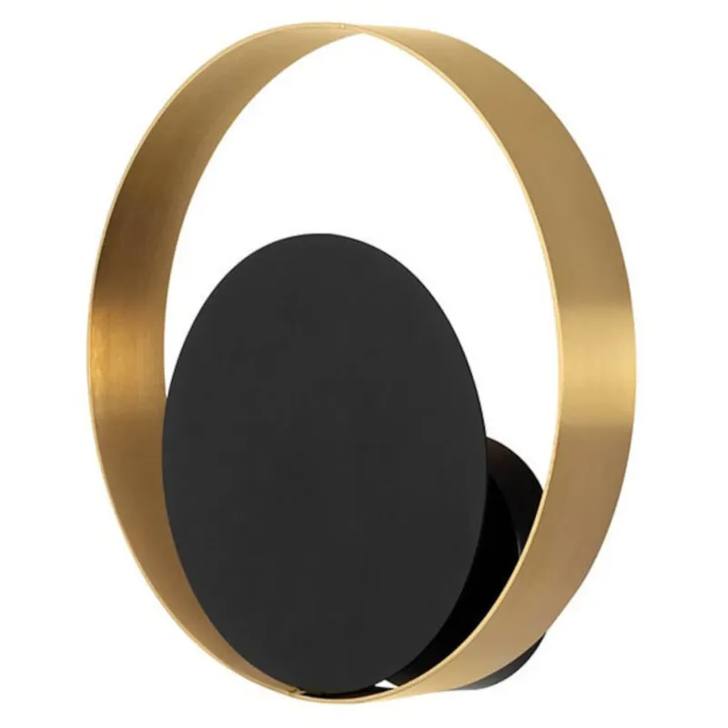 Pierścieniowa lampa ścienna Band MSE010100339 Moosee złota czarna - Szybka dostawa