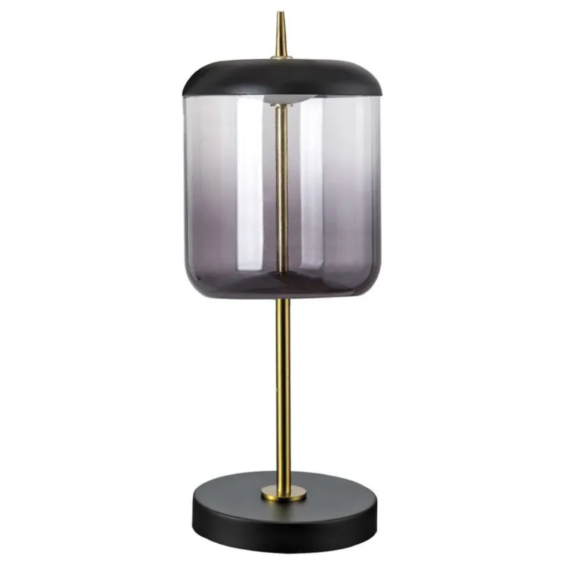 Zamów dziś Stołowa LAMPA stojąca DELICE 5026 Rabalux szklana LAMPKA biurkowa skandynawska LED 6W 4000K czarna przydymiona -