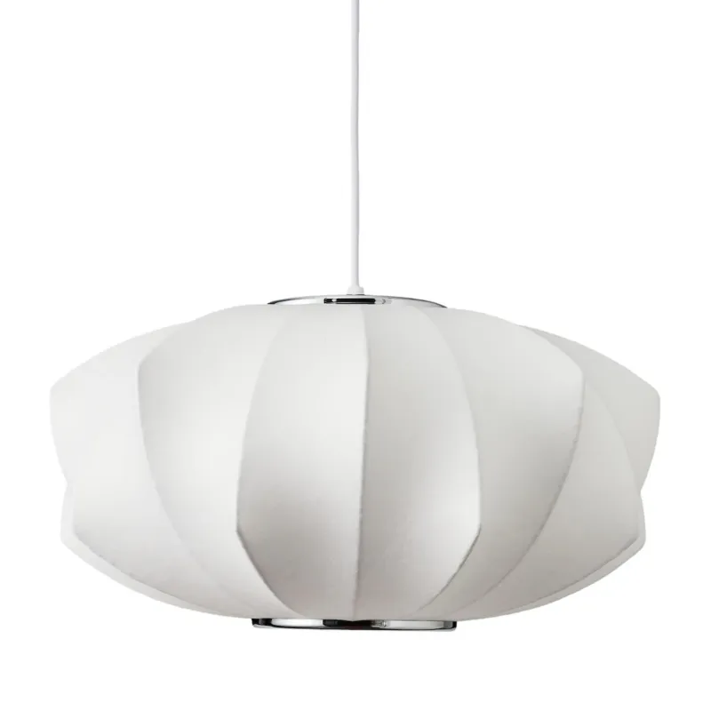 Darmowy zwrot Lampa wisząca SILK V-shape biała 45 cm -