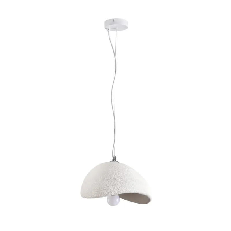 Zniżka Lampa wisząca Japandi biała 30 cm -