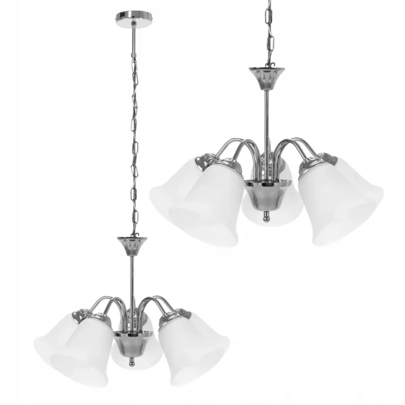 Łatwy zwrot Lampa Wisząca Klasyczna Żyrandol Vintage Retro E27 -