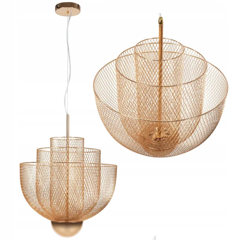 Lampa Sufitowa Wisząca Led Ażutowa Rose Gold - Tylko do końca tygodnia