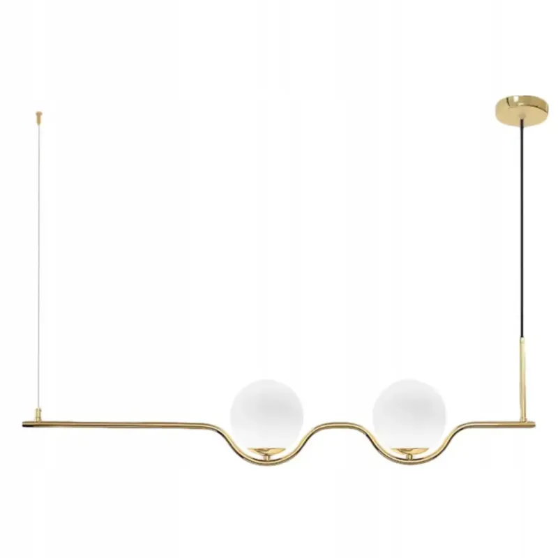 Do wyczerpania zapasów Lampa Sufitowa Nowoczesna Gold Złota E27 Klosz X2 -