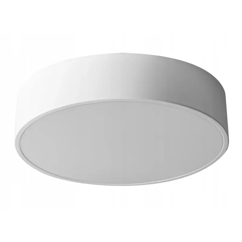 Dodaj do koszyka Lampa Plafon 40Cm Okrągła Biała Sufitowa Żyrandol -