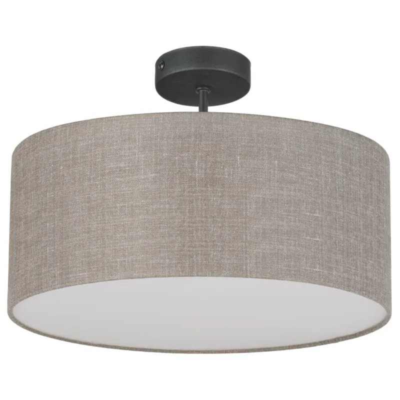 Taniej Lniana lampa sufitowa ekologiczna Rondo 6247 TK Lighting szara beżowa -