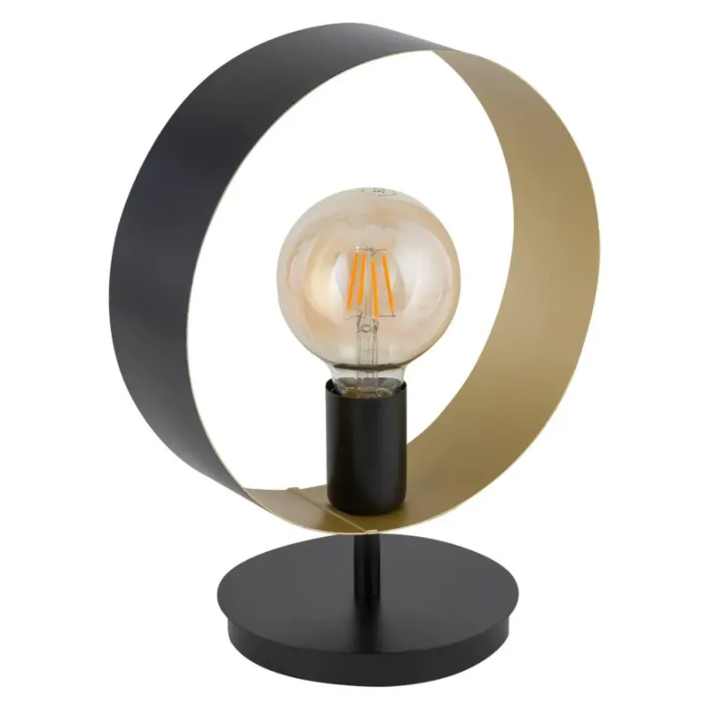Darmowy zwrot Metalowa lampka nocna HOOP 50278 Sigma stojąca okrągła biała -