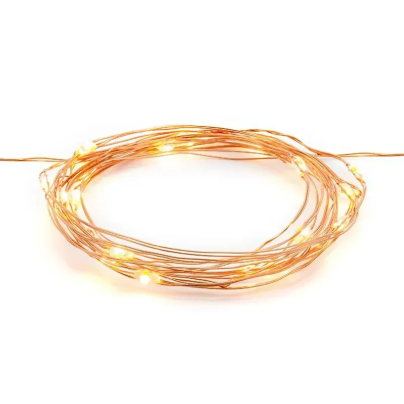 Lampki dekoracyjne led miedziany 1,9 metra - Rabat