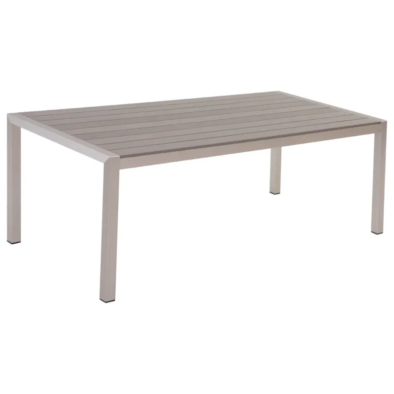 Oferta Stół ogrodowy VERNIO 180 cm 90 cm Metal Szary -