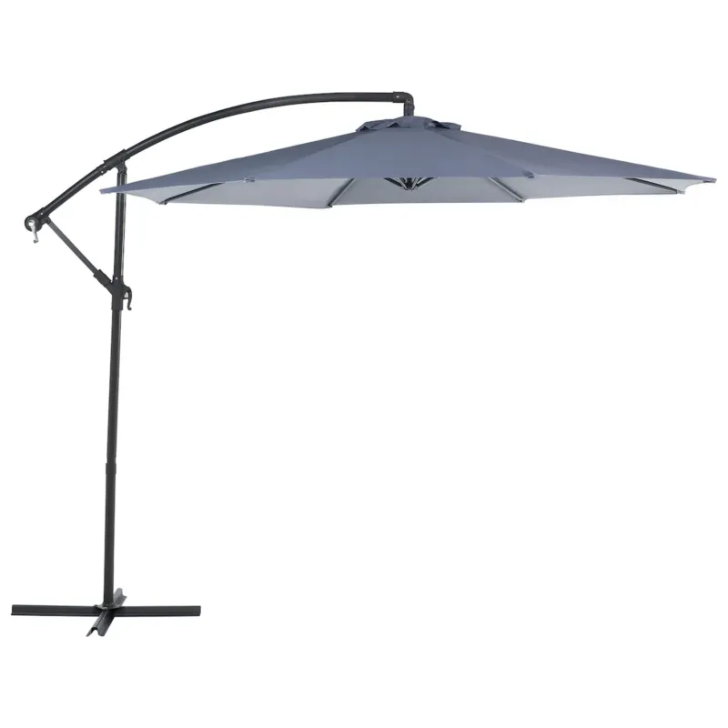 Parasol ogrodowy na wysięgniku 300 cm RAVENNA Ciemnoszary - Tani