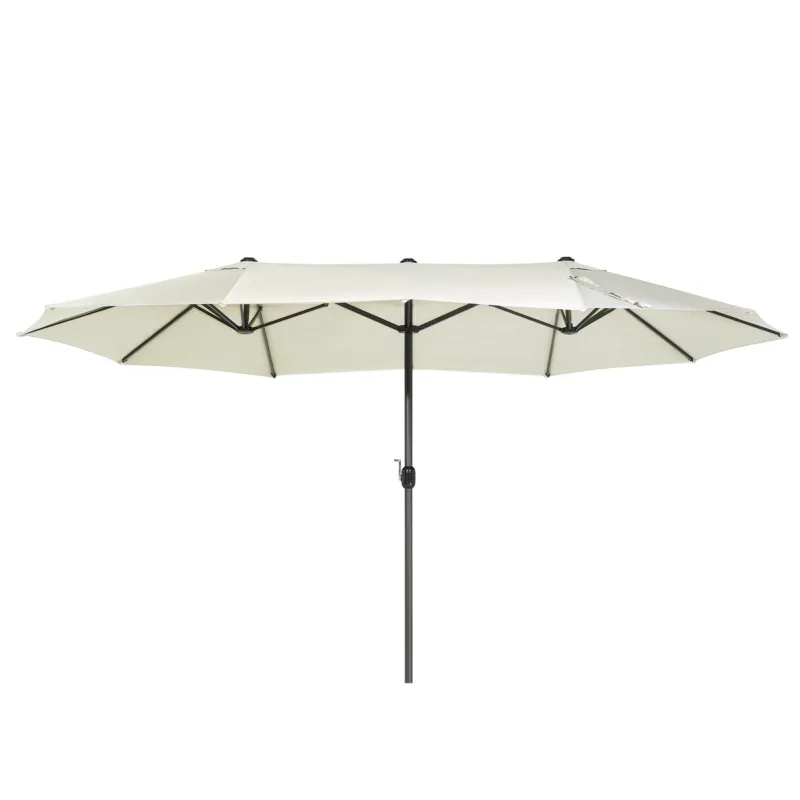 Parasol ogrodowy 460 cm SIBILLA Beżowy - Oferta limitowana