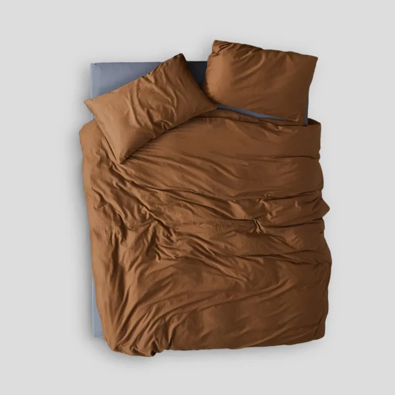 Ekspresowa dostawa Komplet pościeli z bawełny satynowej Simples Cinnamon take a NAP