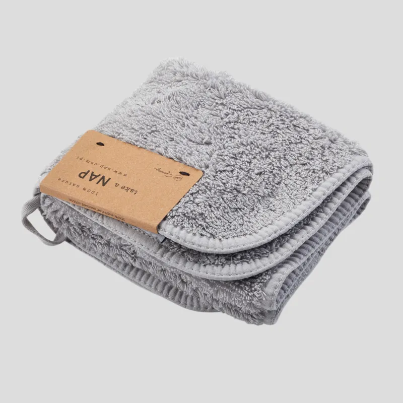 Dostępne od ręki Ręcznik Long Double Loop Towel 30X50 cm Silver NAP x Graccioza