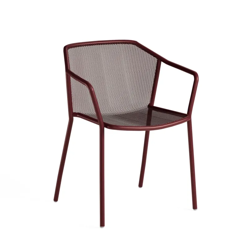 Wyjątkowa oferta Zestaw 4 foteli ogrodowych Darwin Intense Red EMU