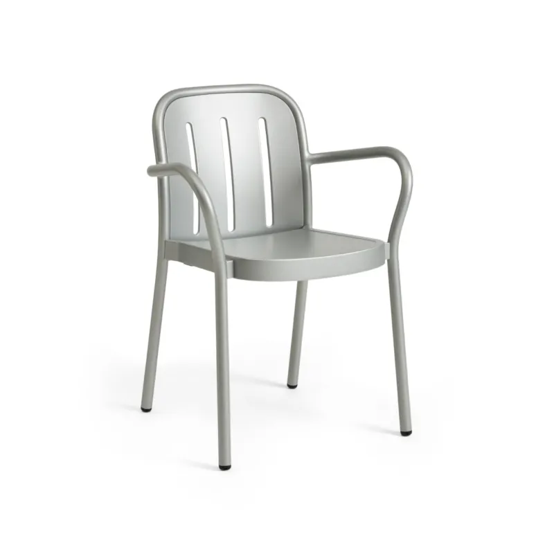 Wyprzedaż Krzesło ogrodowe z podłokietnikami Deville Silver Grey