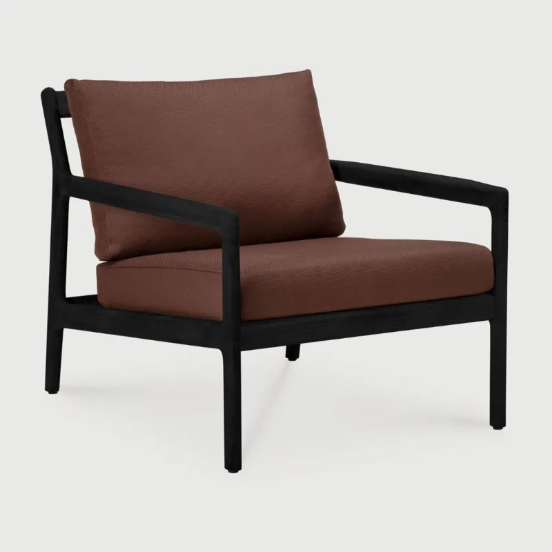 Fotel outdoorowy Jack Teak Black Burgundy Promocja