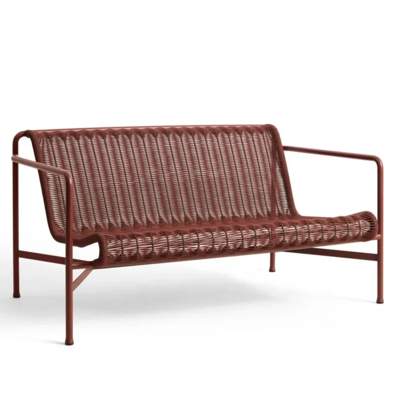 Ekspresowa dostawa Sofa ogrodowa Cord Palissade Iron Red HAY