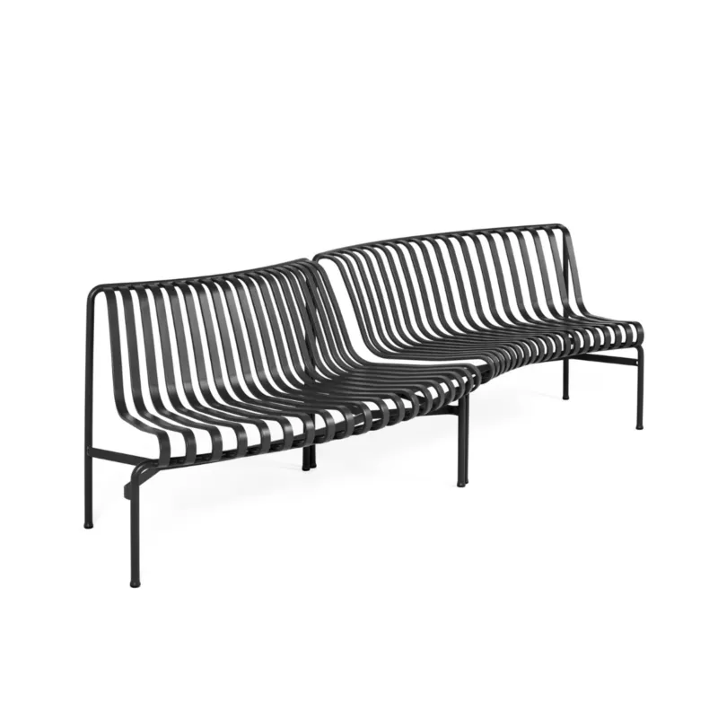 Nowy Zestaw 2 ławek In-Out Park Palissade Anthracite HAY