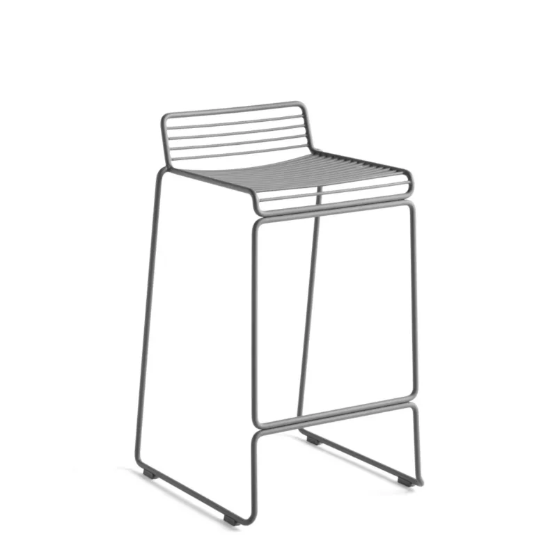 Bestseller Krzesło barowe outdoorowe Hee 65cm Asphalt Grey HAY
