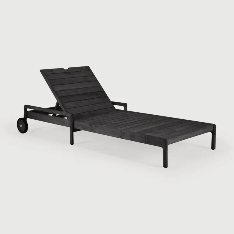 Bezpieczna płatność Leżak outdoorowy Jack Teak Black