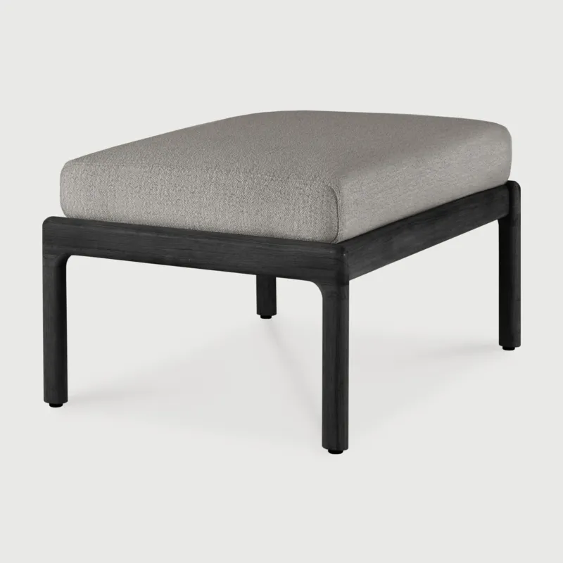 Dostępne od ręki Podnóżek outdoorowy Jack Teak Black Mocha Ethnicraft
