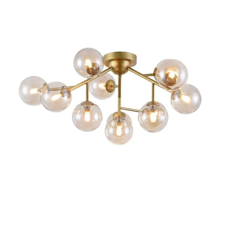 Super okazja Lampa sufitowa 12x28W G9 230V złota
