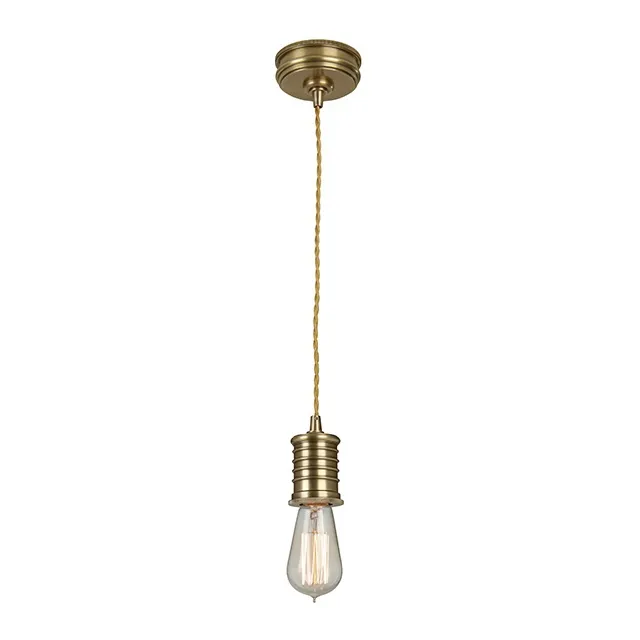 Ostatnie sztuki Lampa wisząca 1x60W E27 230V stary mosiądz
