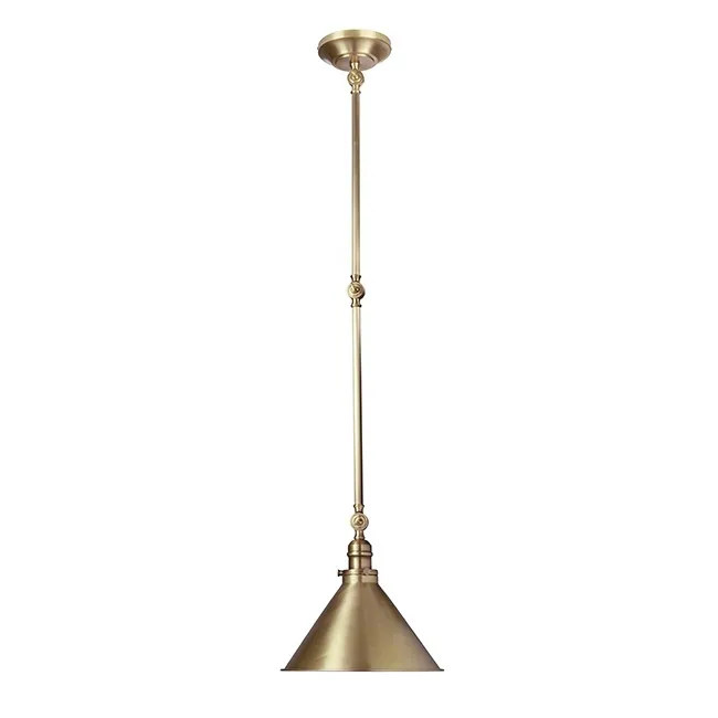 Lampa sufitowa 1x60W E27 230V stary mosiądz Rabat