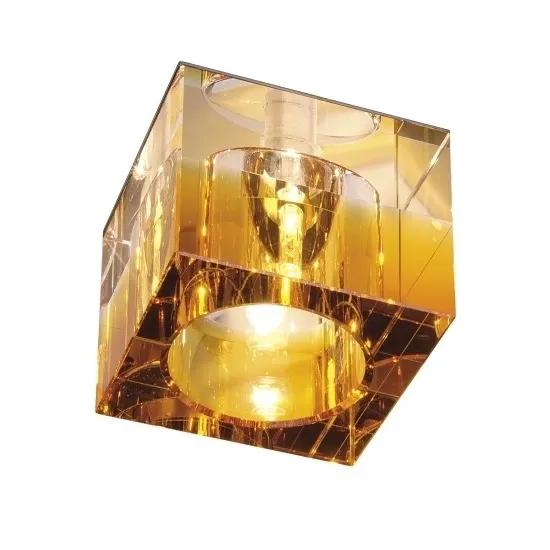 Promocja Lampa wpuszczana 1x35W G6 12V bursztynowa/transparentna