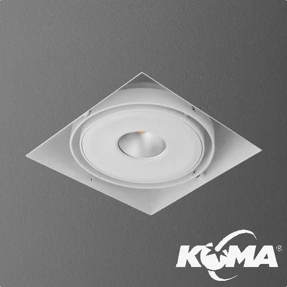 Wyprzedaż Lampa wpuszczana 6.3W LED 230V biała (mat) CRI>80
