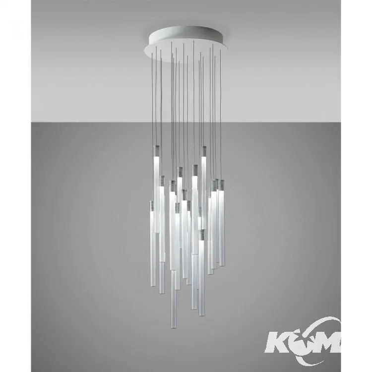 Zniżka Lampa wisząca 20x2.1W LED 230V transparentna/aluminium